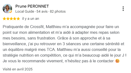 Suivi en nutrition sportive à Toulouse et en visio pour les TCA