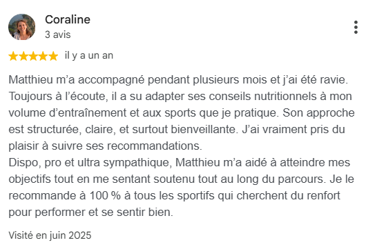 Suivi en nutrition sportive à Toulouse et en visio pour progresser et performer
